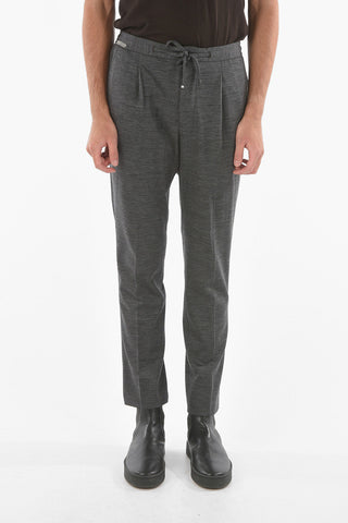 Pantaloni Chino LIGHT a Una Pince con Elastico in Vita