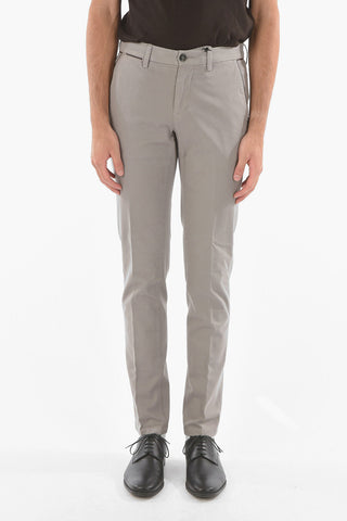 ID 5-pocket M ALGA 426 Pants with Leather Details