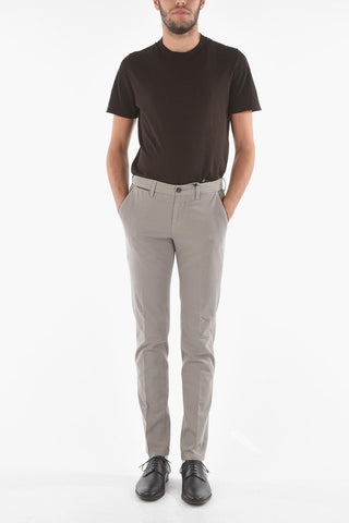 ID 5-pocket M ALGA 426 Pants with Leather Details