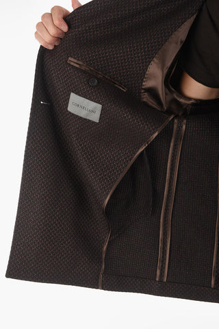 SIlk Cashmere Virgin Wool Double-breasted Short Coat