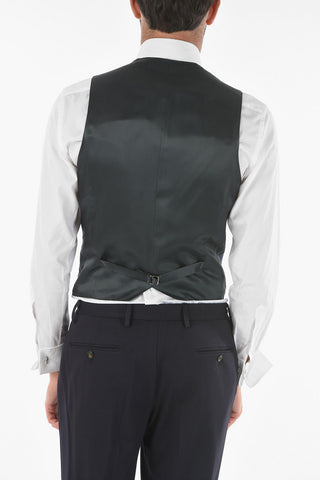 CC COLLECTION Gilet RESET Bicolore in Motivo a Quadri Windowpane