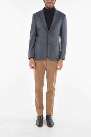 ID Blazer in Motivo Herringbone con Revers Classico