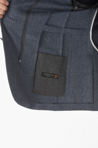 ID Blazer in Motivo Herringbone con Revers Classico
