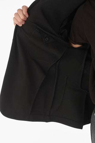 CC COLLECTION Viscose INTERLOCK PENYE Hooded Blazer