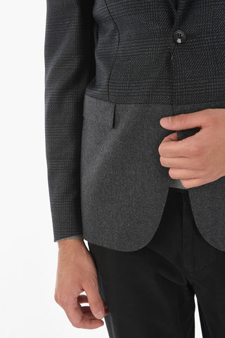 CC COLLECTION Double Layered RESET Blazer with Notch Lapel
