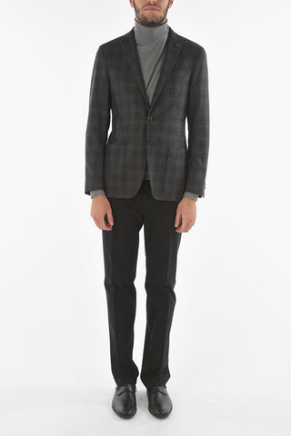 CC COLLECTION Tartan RIGHT Blazer with Iconic Beetle Brooch