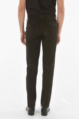 ID Ribbed Velour M VELLO FOX 5-pocket Pants with Belt Loops
