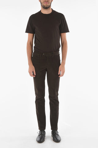 ID Ribbed Velour M VELLO FOX 5-pocket Pants with Belt Loops