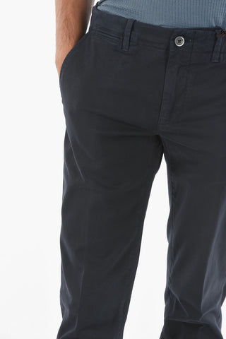 ID Stretchy Cotton M ALGA 426 5-pocket Pants with Belt Loops