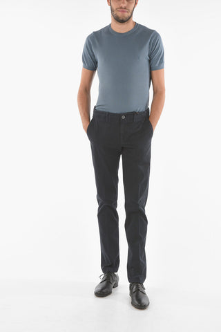 ID Stretchy Cotton M ALGA 426 5-pocket Pants with Belt Loops