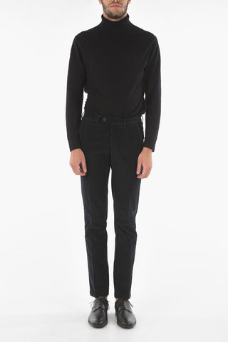 ID Ribbed Velour M VELLO FOX Chino Pants with Belt Loops