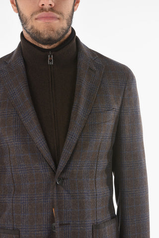 ID Extrafine VIrgin Wool Blazer with Removable Chest Piece