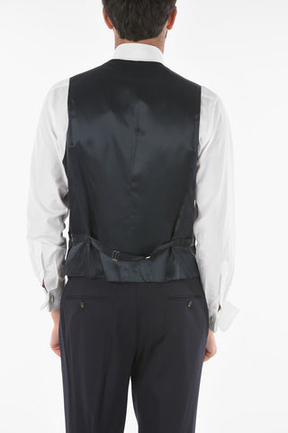 CC COLLECTION Virgin Wool RIGHT Vest with 5-button Closure