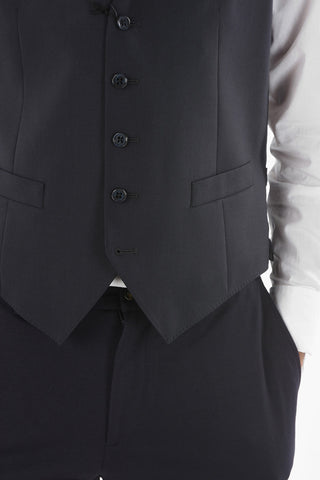 CC COLLECTION Virgin Wool RIGHT Vest with 5-button Closure