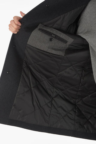 CC COLLECTION O.WEAR Wool Cashmere Blend Quilted Coat