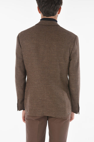 Basket Weaved GATE Blazer with Notch Lapel