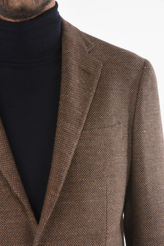 Basket Weaved GATE Blazer with Notch Lapel