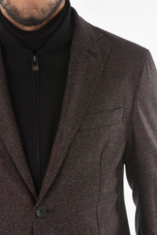 ID Bouclé Blazer with Removable Chest Piece