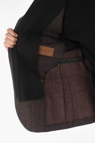 ID Bouclé Blazer with Removable Chest Piece