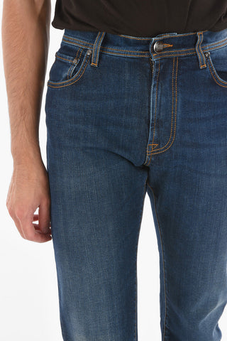 ID LUXURY DENIM Jeans 5 Tasche Lavaggio Scuro 20cm