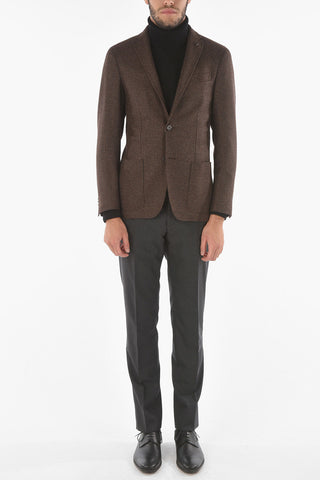 CC COLLECTION Blazer RIGHT in Misto Cashmere con Iconica Spilla Coleottero
