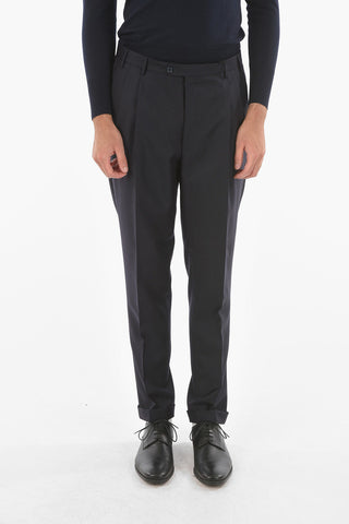 CC COLLECTION Virgin Wool RESET Pants with Double Pleat