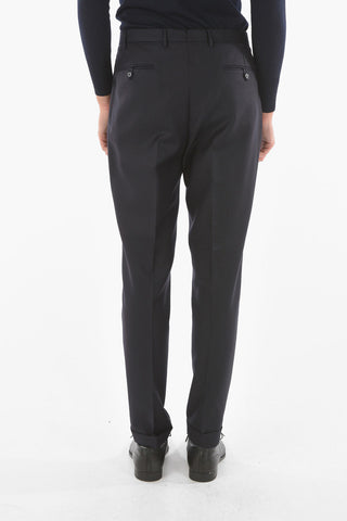 CC COLLECTION Virgin Wool RESET Pants with Double Pleat
