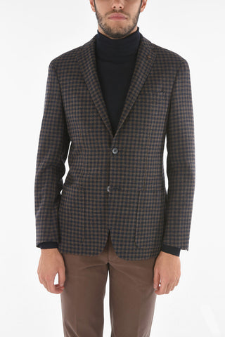 CC COLLECTION Shephard's Checkered RIGHT Blazer with Iconic Beetle Brooch