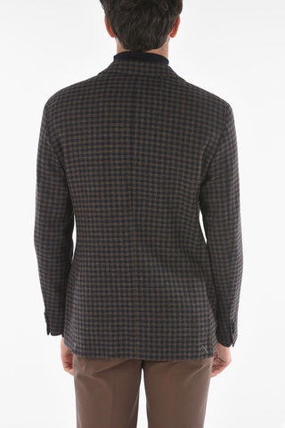 CC COLLECTION Shephard's Checkered RIGHT Blazer with Iconic Beetle Brooch