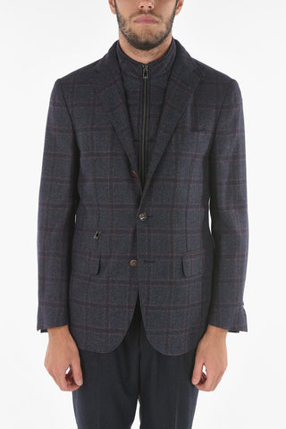 ID Virgin Wool Blend IDENTITY Blazer with Removable Chest Piece