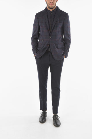 ID Virgin Wool Blend IDENTITY Blazer with Removable Chest Piece
