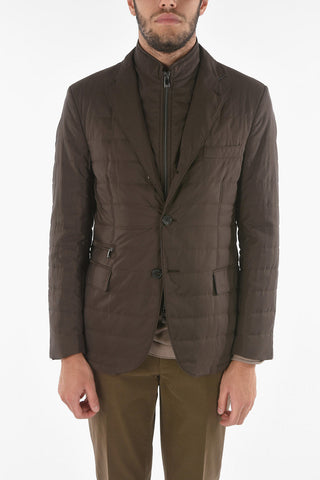 Quilted Jacket with Removable Chest Piece