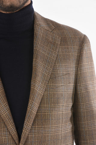 Tartan LEADER SOFT Blazer with Notch Lapel