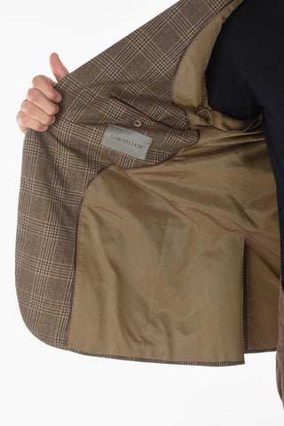 Blazer LEADER SOFT in Tartan con Revers Classico