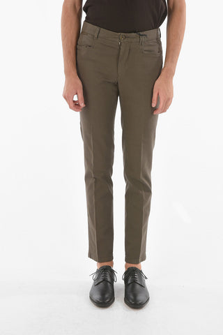 ID Stretch Cotton IDENTITY 5-pocket Pants with Belt Loops