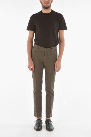 ID Stretch Cotton IDENTITY 5-pocket Pants with Belt Loops