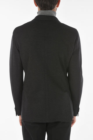 CC COLLECTION Virgin Wool REWARD Double-breasted Blazer with Peak Lapel
