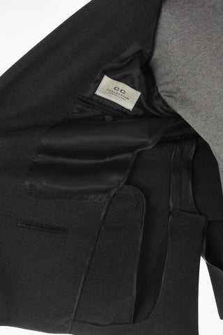 CC COLLECTION Virgin Wool REWARD Double-breasted Blazer with Peak Lapel
