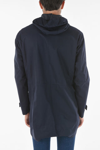 ID Tech Fabric Hooded Parka with Waist Drawstring