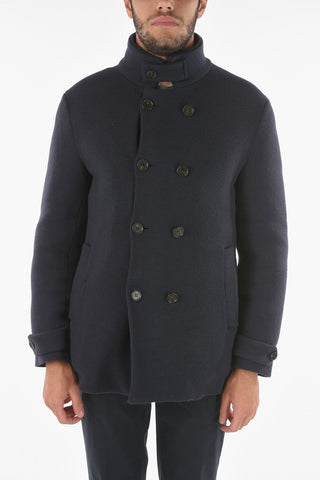 Cappotto Corto Doppiopetto con Imbottitura