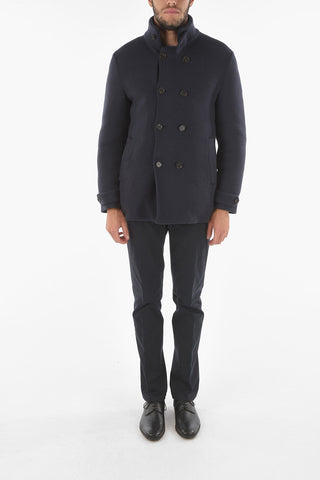Cappotto Corto Doppiopetto con Imbottitura