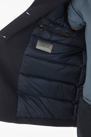 Cappotto Corto Doppiopetto con Imbottitura