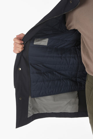 Quilted GERI WIndbreaker with Foldable Hood
