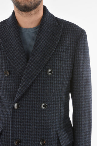 CC COLLECTION Cappotto Pied de Poulé Doppiopetto