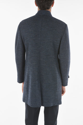 Cappotto Spigato con Tasche con Aletta