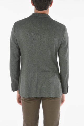 CC COLLECTION Blazer RIGHT in Motivo Herringbone con Iconica Spilla Coleottero