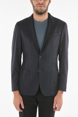 CC COLLECTION Blazer RIGHT in Misto Cashmere con Iconica Spilla Coleottero