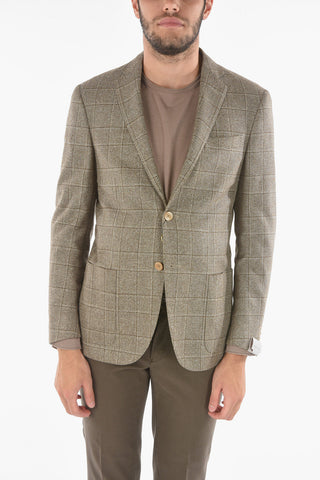 Blazer ACADEMY SOFT in Motivo a quadri District con Revers Classico