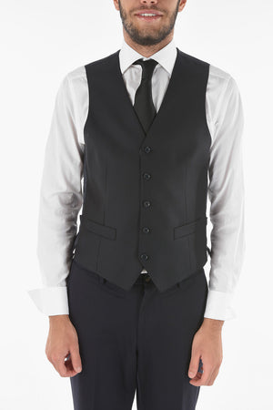 CC COLLECTION Virgin Wool 5-Button Waistcoat REFINED