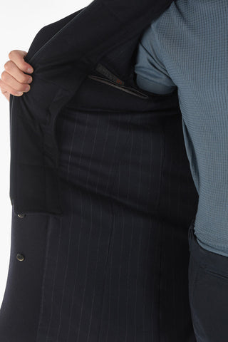 ID Virgin Wool Coat with Removable Chest Piece